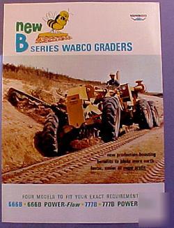 Wabco 666B-777B motor graders 1968