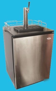 Haier black kegerator beer refrigerator cool draft keg