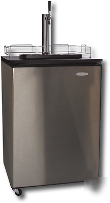 Haier black kegerator beer refrigerator cool draft keg