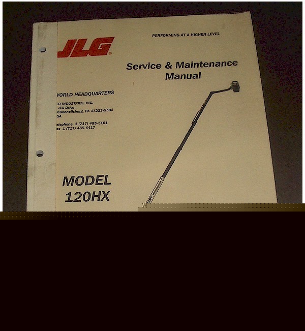 Jlg 120HX 120 hx manlift service and maintenance manual