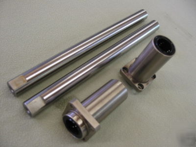 Linear bearing & rods, flange bearings, 20MM x 10