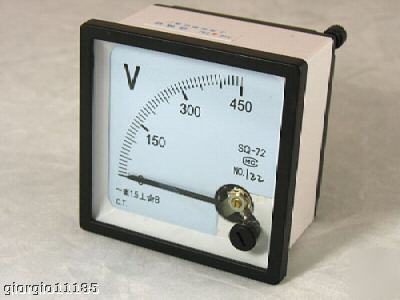 New brand analog moving iron volt panel meter ac 450V