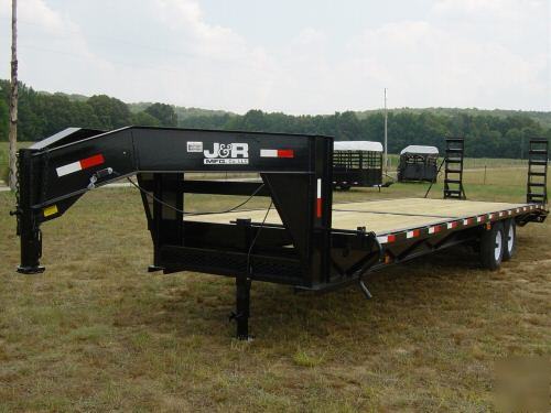 New gooseneck equipment trailer 25' plus 5' 14,000 gvw