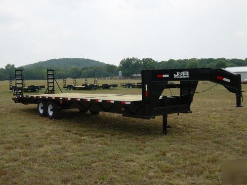 New gooseneck equipment trailer 25' plus 5' 14,000 gvw