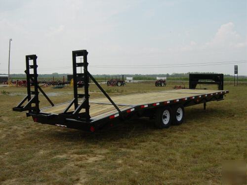 New gooseneck equipment trailer 25' plus 5' 14,000 gvw