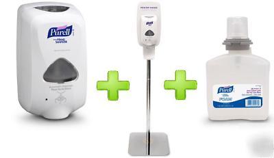 Purell (chrome stand +tfx dispenser + foam refill)