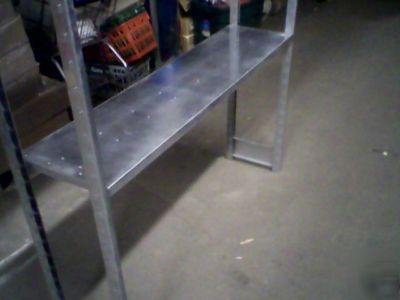 Backroom shelving metal warehouse storage 12 ft trailer