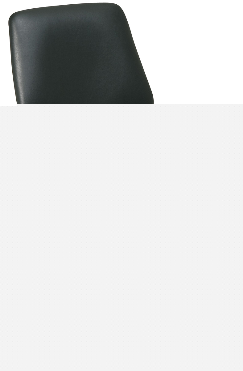 Black vinyl sculptured computer desk office task chair