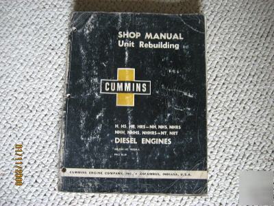 Cummins diesel engines shop rebuild manual