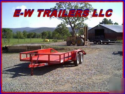 New 2007 16' utility lowboy trailer 