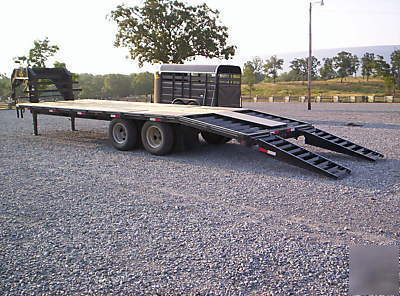 New 2010 20'+5'-tandem dual equipment gooseneck-10 ply