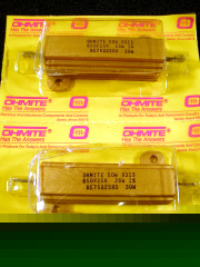 New ohmite 50 watt 25 ohm 1% power resistor 2 pcs 