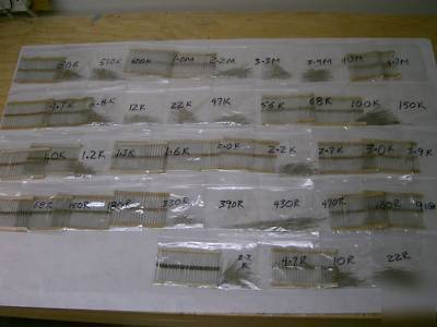 Resistor kit, 41 values, 1640 pieces