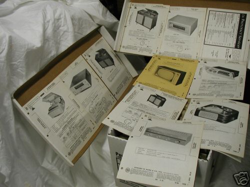 Sams photofact folders--full sets--vintage 591-600