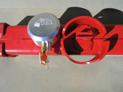 Theft prevention lock - for dozer - stainless steel