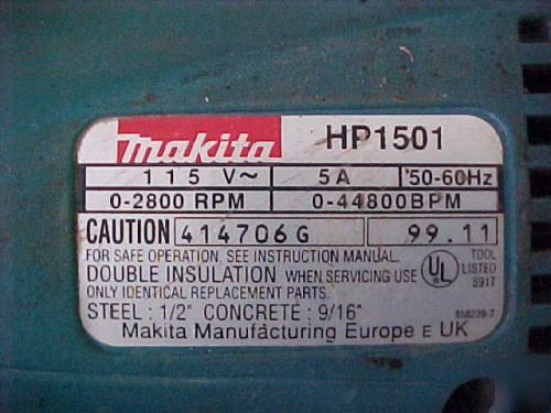 Used makita HLP1501 1/2