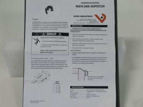 Veris industries H6810-200A 5A transducer. set of 3.