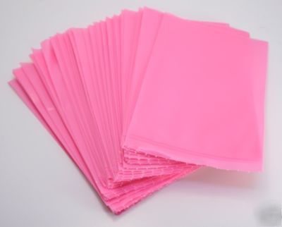 10 pink anti-static poly bags 5X8