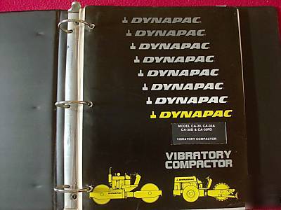 1984 dynapac CA30 CA30A CA30D pd compactor parts manual