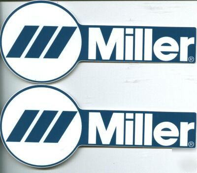 6 inch genuine miller electric welder decals 