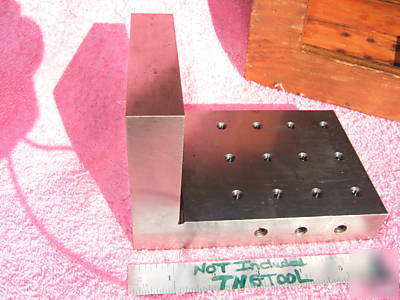 Angle plate toolmaker machist tapped 1/4 ground 3QZ