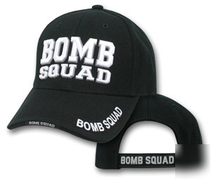 Deluxe bomb squad white embroidered hat