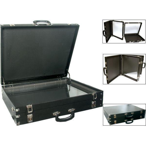 Double glass top travel show case 48X40 lock display