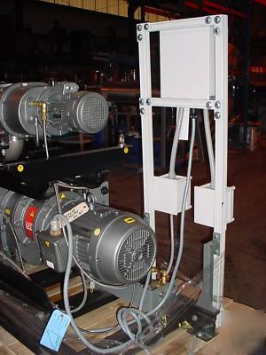 Edwards 20 hp vacuum pump with 4 hp booster rebuilt 