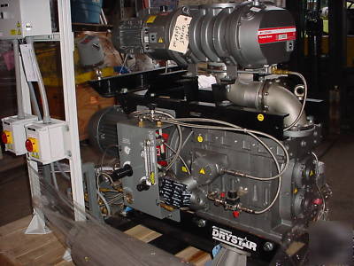 Edwards 20 hp vacuum pump with 4 hp booster rebuilt 