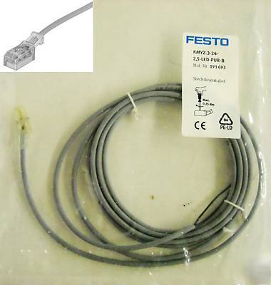 Festo plug socket w/ cable high-speed valve kmyz-3-24