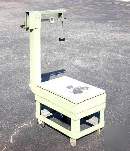 Heavy duty steel rolling roller scale cart 28