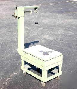 Heavy duty steel rolling roller scale cart 28