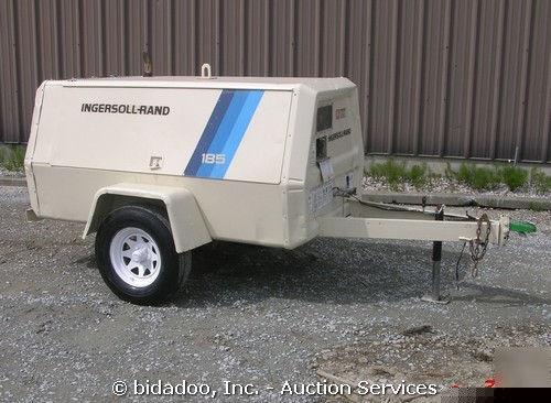 Ingersoll-rand P185 air compressor 185 cfm deere diesel