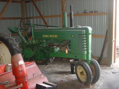 John deere b antique tractor, jd, model b, styled