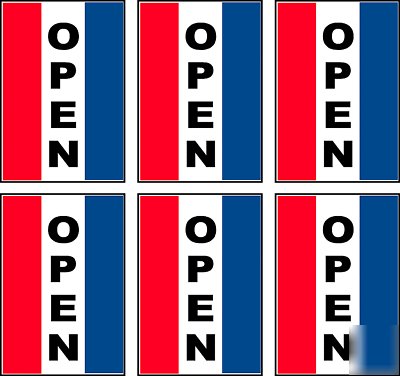 Lot 6 huge outdoor open flag sign 3FT x 5FT ship today