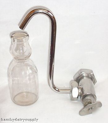 Milk tank tapper for 1.5 inch valve stainless steel