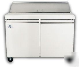 New coldtech sandwich prep cooler 48IN s/s refrigerator