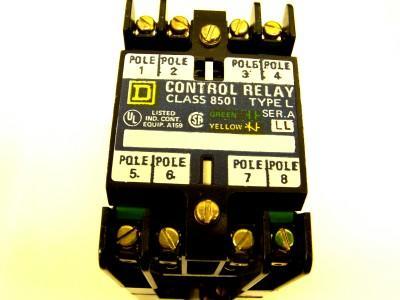 New sqd square d control relay 8P 480V 8501LO80V06