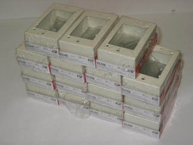 New wiremold ivory switch& receptacle box V5748 QTY15 - 