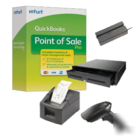 Quickbooks point of sale pos 9.0 pro software+hardware