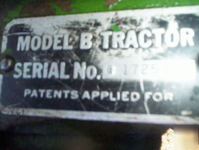 1944 john deere b tractor clean straight metal original