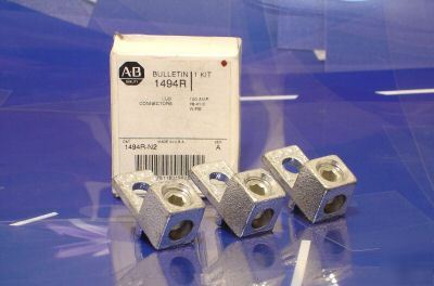 Allen bradley 3 pcs. lug connector kit 1494R-N2 ser. a