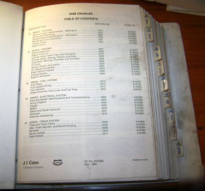 Case 350B crawler tractor service repair shop manual