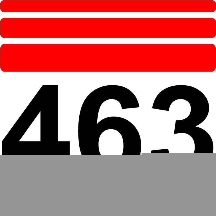 New skid loader decal 463 - red - bobcat