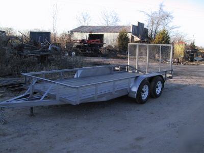 2007 utility 6.5 x 14 trailer 7,000 gvwr dual axle