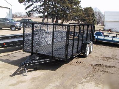 2007 utility 6.5 x 14 trailer 7,000 gvwr dual axle