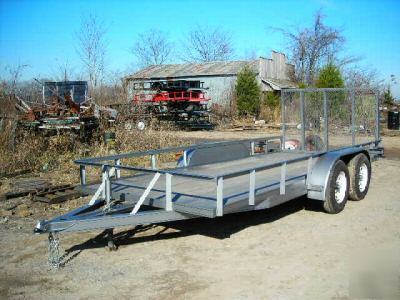 2007 utility 6.5 x 14 trailer 7,000 gvwr dual axle