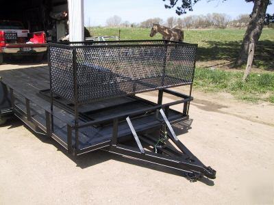 2007 utility 6.5 x 14 trailer 7,000 gvwr dual axle