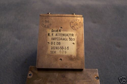 Daven r.f. attenuator nos?