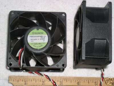 5 small 12V-24V dc fan muffin fans tested good sunon